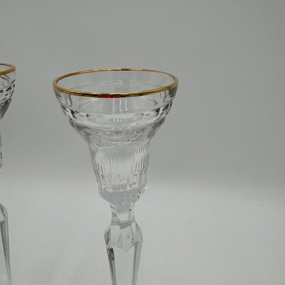 Waterford Marquis Hanover Gold Candlesticks set of two elegant luxury - Picture 2 of 9